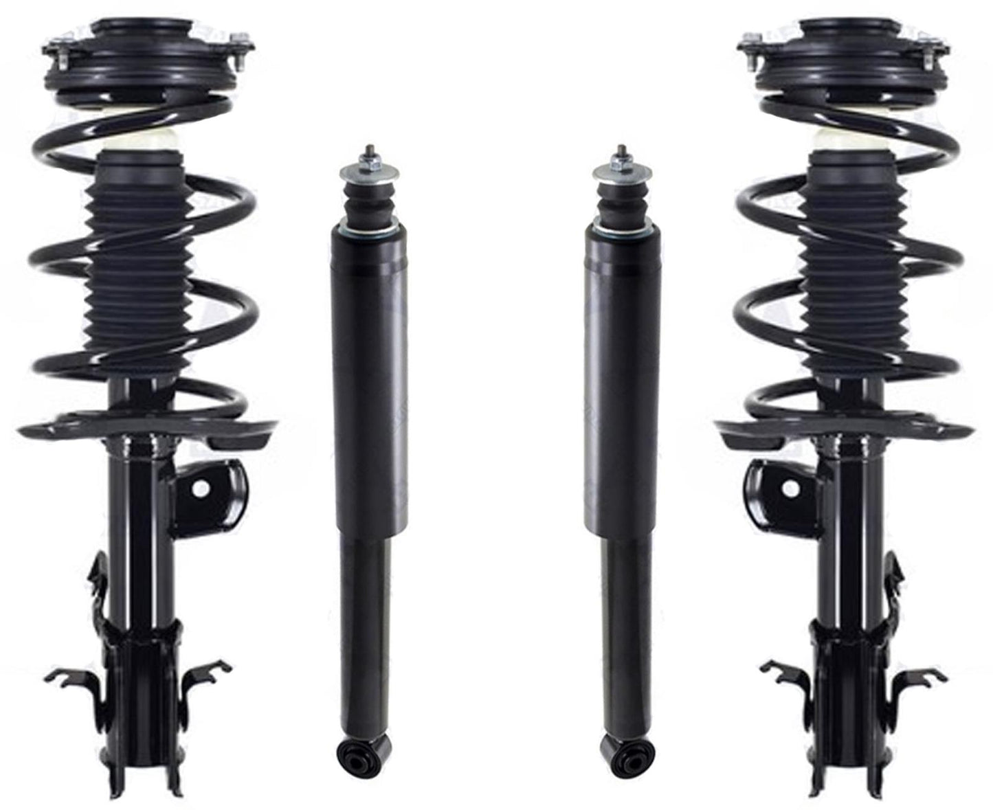 Front Complete Struts & Rear Complete Shocks W/ Mounts For Nissan Sentra 2013