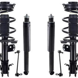 Front Complete Struts Rear Shocks & Sway Bar Links For Nissan Sentra 2013