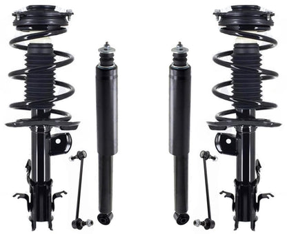 Front Struts Rear Shocks & Sway Bar Links For Nissan Sentra 2014 2015 2019