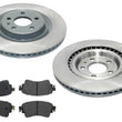 Rr Coated Disc Brake Rotors & Disc Brake Pads For Audi Q5 PHEV 20-23 with 330MM