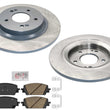 Rear Coated Disc Brake Rotors & Disc Brake Pads For KIA Carnival 2022 2023 2024