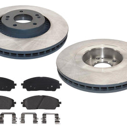 Front Coated Disc Brake Rotors & Disc Brake Pads For KIA Carnival 2022 2023 2024