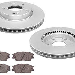 Front Disc Brake Rotors & Disc Brake Pads For KIA Soul 20-22 Natural Aspir 2.0L