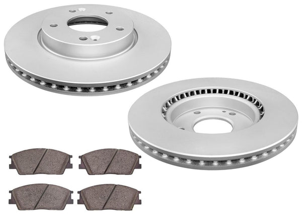 Front Disc Brake Rotors & Disc Brake Pads For KIA Soul 20-22 Natural Aspir 2.0L