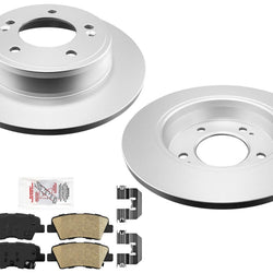 Rear Disc Brake Rotors & Disc Brake Pads For KIA Soul 20-22 Natural Aspir 2.0L