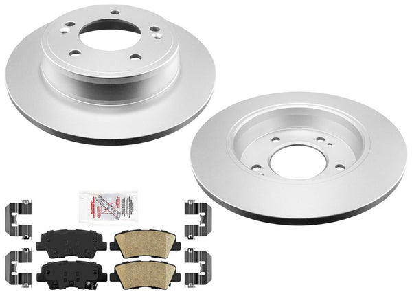 Rear Disc Brake Rotors & Disc Brake Pads For KIA Soul 20-22 Natural Aspir 2.0L