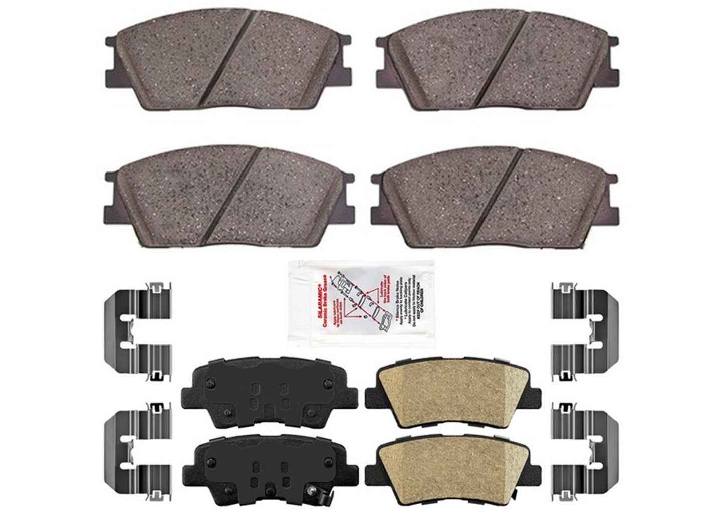 Front Rear Ceramic Brake Pads For KIA Soul 2020-2022 Natural Aspirated 2.0L