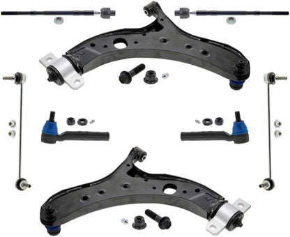 Front Control Arms W/ Ball Joints Tie Rods & Links For Subaru Ascent 2019-2023