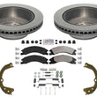 Rr Fleet Duty Pads Coated Rotors For Ford E350 Super Duty Dual Rear Wheel 08-23