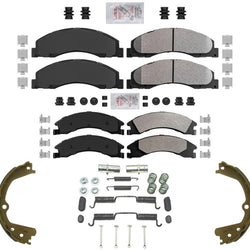 Fleet Duty Disc Brake Pads Parking Brake Shoes For Ford E350 Super Duty 08-2023