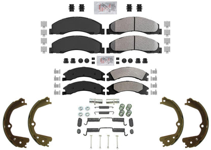 Fleet Duty Disc Brake Pads Parking Brake Shoes For Ford E350 Super Duty 08-2023