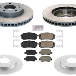 F&R Disc Brake Rotors Brake Pads for Hyundai Elantra 2021 2022 2024 1.6L 2.0L