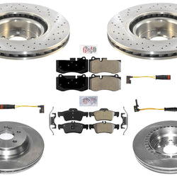 OE Style Front Rear Disc Brake Rotors Pads For Mercedes Benz CL550 2009-2014