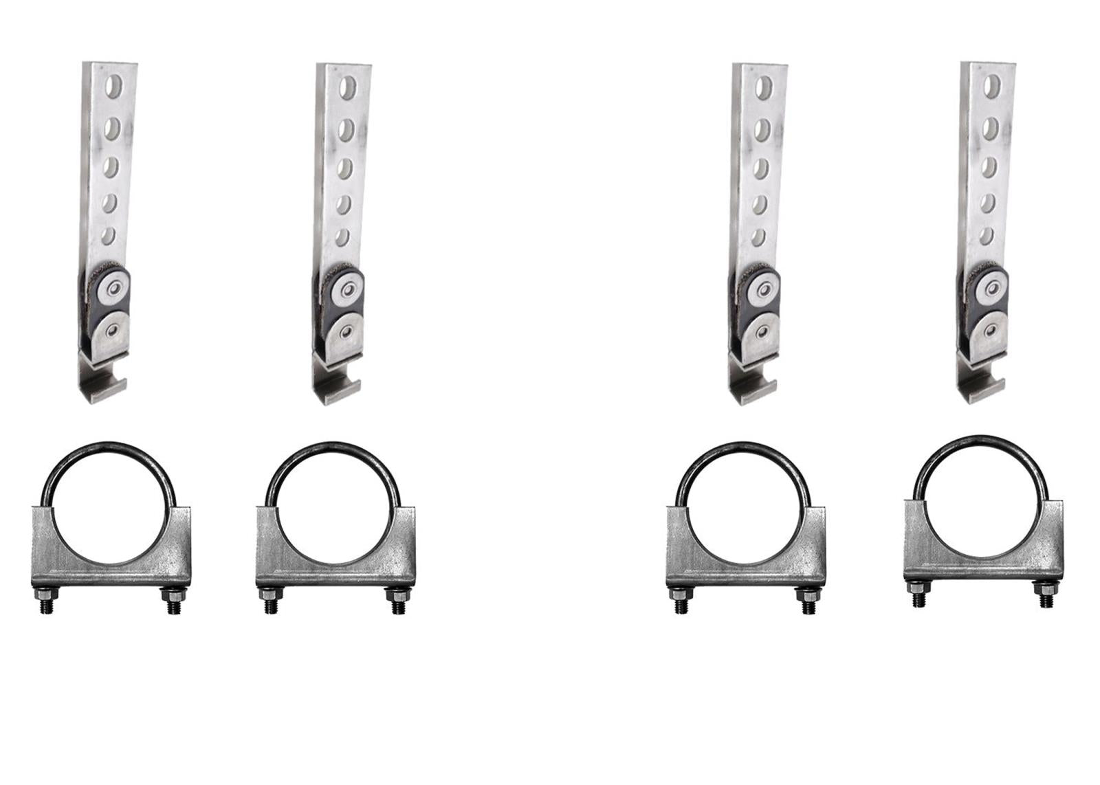 360 Open End Swivel Swinger Custom Exhaust Hanger Kit With clamps (Qty 4) 2" kit
