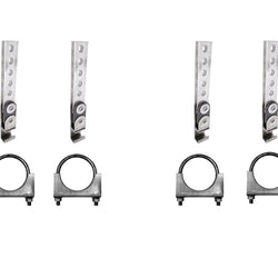 360 Open End Swivel Swinger Custom Exhaust Hanger Kit With clamps (Qty 4) 2.25'