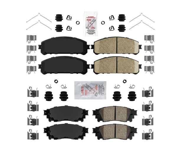 Ceramic Front + Rear Brake Pads FOR Lexus NX200t NX300 H RX350 RX450HL TRD