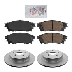 Almohadillas de cerámica traseras y rotores recubiertos PARA TOYOTA AVALON CAMRY NX200T NX300 2015-2021