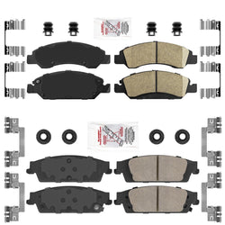 Ceramic Front + Rear Brake Pads FOR 2015-2020 CADILLAC ESCALADE & ESCALADE ESV