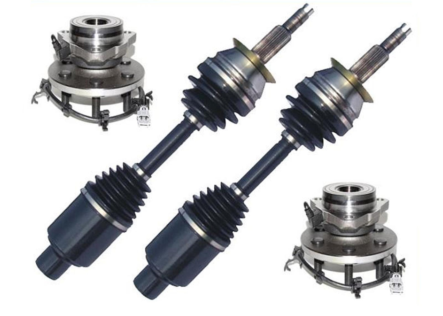 CV Axle Shaft Wheel Hub Assembly Front 01-04 For Dodge Dakota 4 Wheel Drv 4W ABS