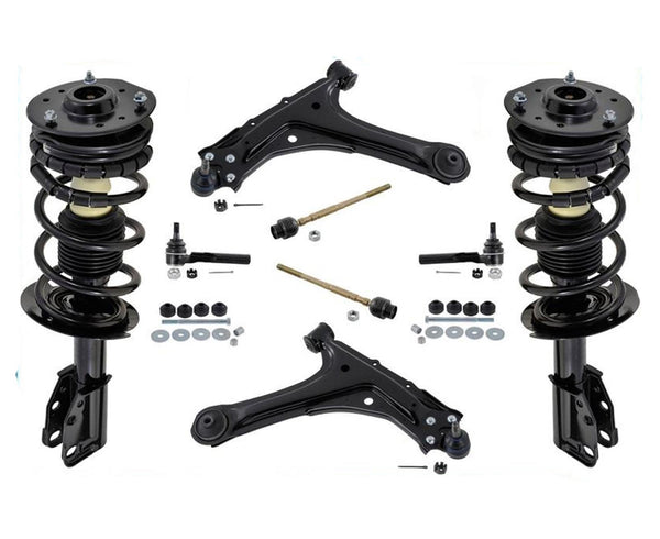 00-05 Cavalier Sunfire Frt Complete Spring Strut and Mount Control Arms 10Pc Kit