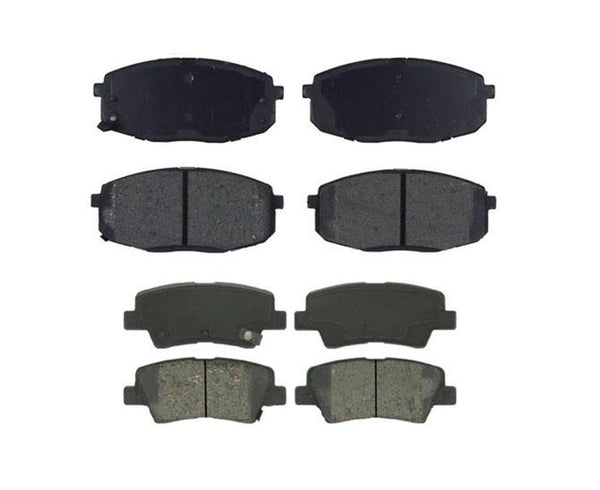 Front & Rear Ceramic Pads for 2014-2016 Kia Soul