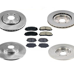 4 pastillas de rotores de freno de disco para 12-16 Town & Country Touring 330MM Dual Piston Cal