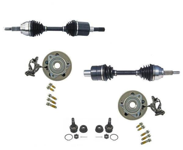 02-05 Explorer 4 Door Front CV Drive Axles Axles & Hub and Wheel Bearings BJ 6p