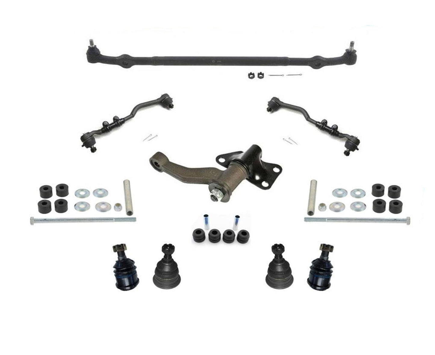 Kit de chasis de dirección delantera de 11 piezas para Nissan Frontier 2.4L con tracción trasera 98-04