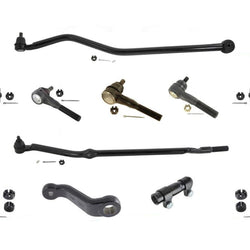 93-98 Grand Cherokee 4.0L Drag Link Tie Rod Rods Ball Joint 11Pc Kit