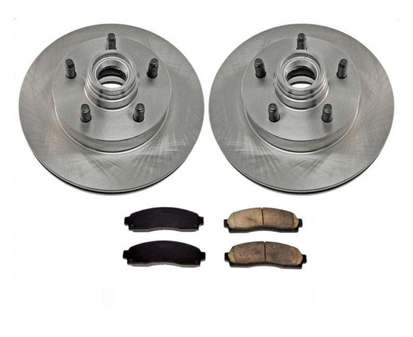 for 03-11 Ranger Rear Wheel Drive With 4 Wheel ABS Brakes Disc Brake Rotors Pads