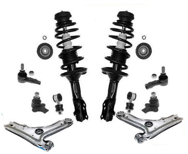 Conjunto de resorte helicoidal de puntal delantero + kit de suspensión 1993-1998 Jetta Golf 1.8L 2.0L