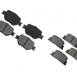 8 Pads Front & Rear Ceramic Brake Pads fits for 2005-2010 Scion TC