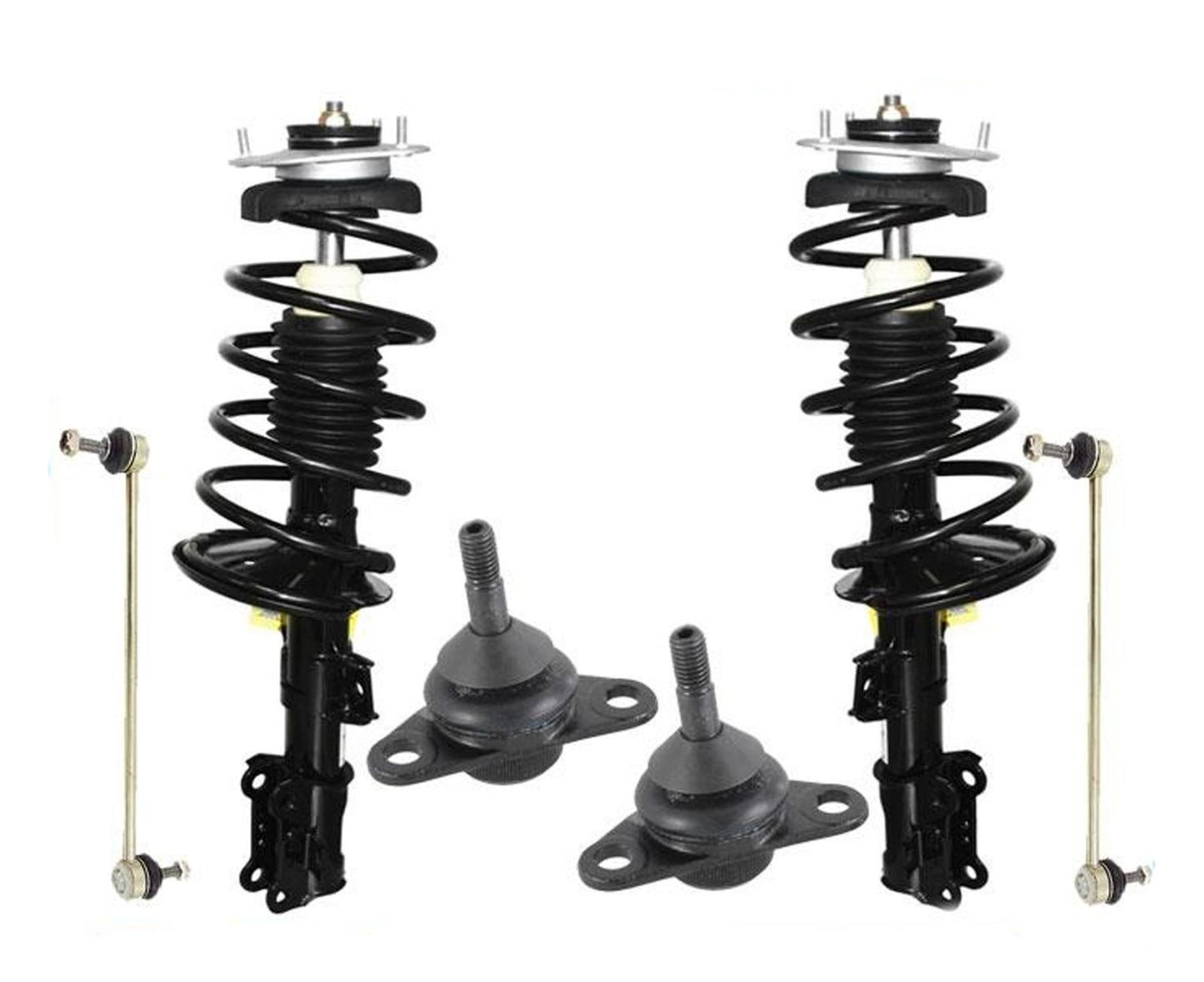 Front Struts Ball Joints Sway Bar Links For Volvo 01-02 V70 XC / 03-07 XC70 6Pc