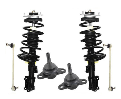 Front Struts Ball Joints Sway Bar Links For Volvo 01-02 V70 XC / 03-07 XC70 6Pc