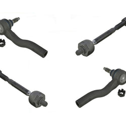 Front Inner & Outer Tie Rod 4 Pc Kit For 10-12 Fusion 11-12 MKZ 10-11 Milan