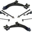 Fits For 04-09 Mazda 3 06-14 5 Lower Control Arms and Ball Joint Assembly 8Pc Kt