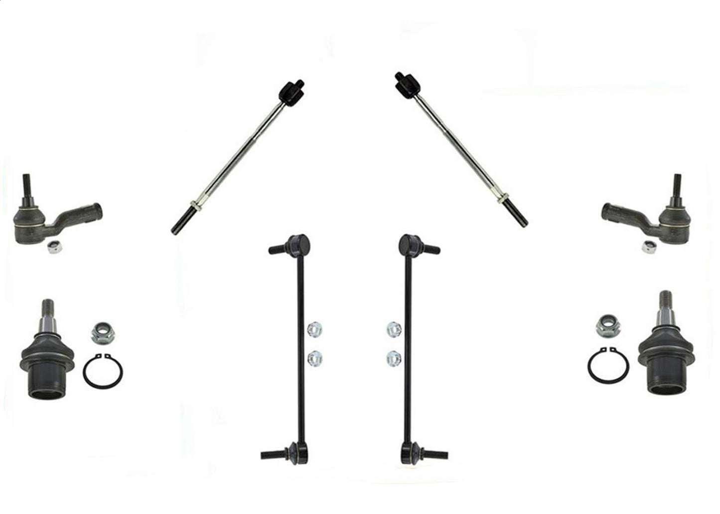 Inner/Outer Tie Rods Front Links & Lower Ball Joints For 06-13 Range Rover Sport