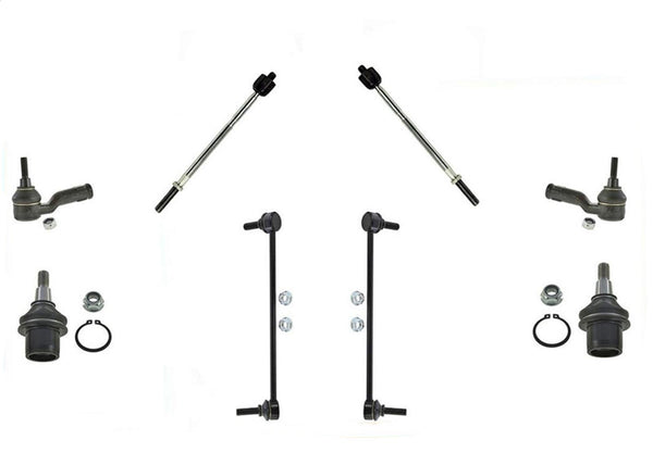 Inner/Outer Tie Rods Front Links & Lower Ball Joints For 06-09 Range Rover Sport