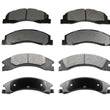 Front Rear Ceramic Brake Pads 08-14 E150 E250 08-15 E350 With Sigle Rear Wheels