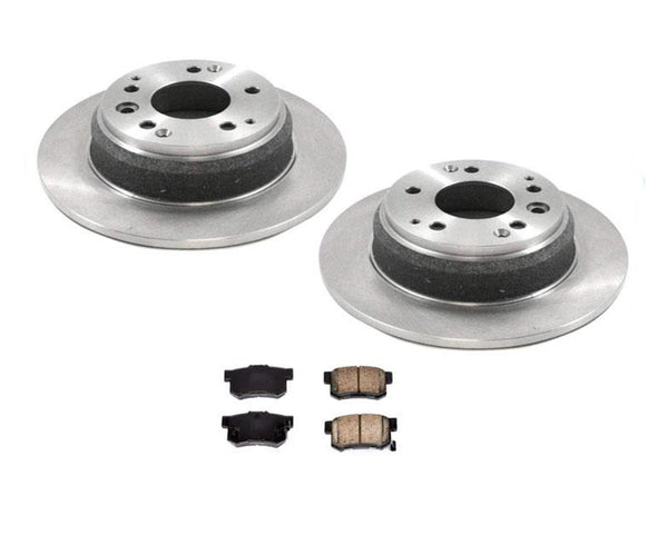 New Rear Brake Rotors & Ceramic Pads for Acura 3.5RL & for Honda Odyssey 96-98