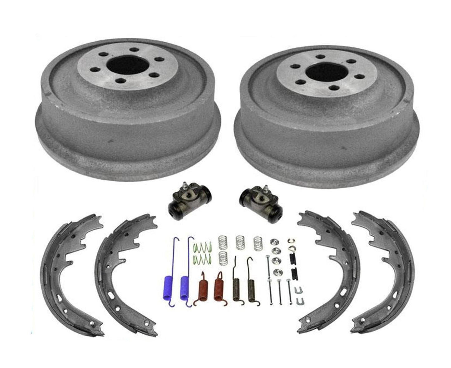 Rear Drums Brake Shoes Springs Kit Wheel Cylinders for Dodge Dakota 03-04