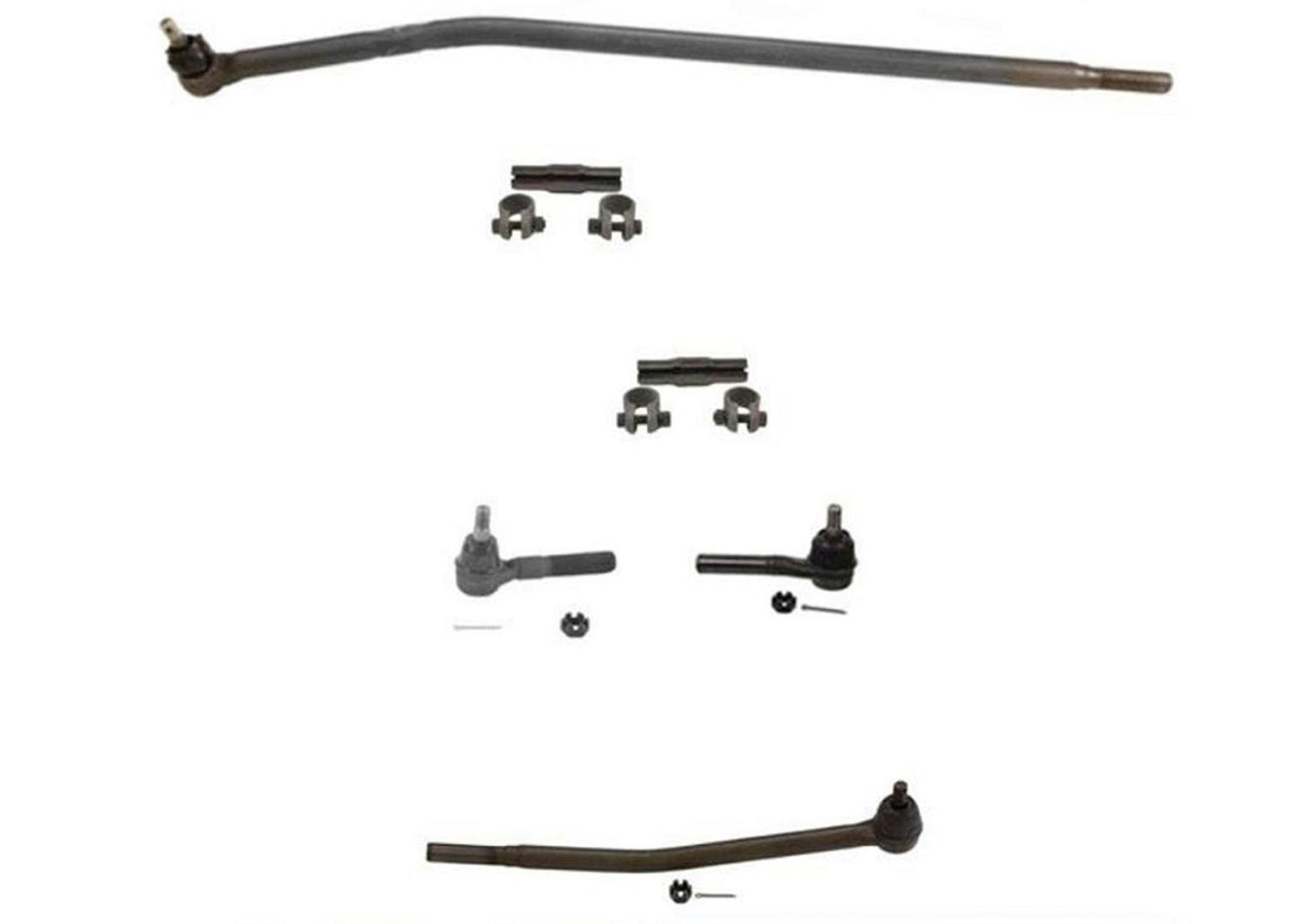 06 For Ford Vans E150 Drag Link Tie Rod Kit 6pc Chassis kit LIFETIME WARRANTY!!!