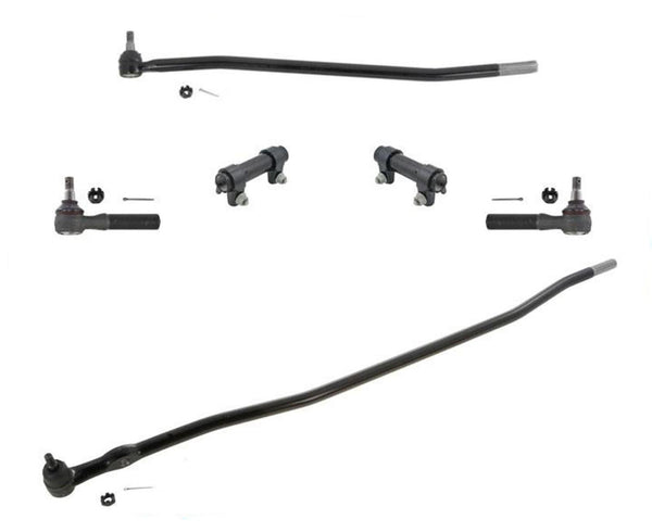 Fits 02/01/87 to 97 F350 4X4 MONO BEAM AXLE Drag Link Tie Rod & Sleeve Tie Rods