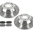 For 2010-2014 Santa Fe REAR Brake Disc Rotors With Ceramic Rear Pads