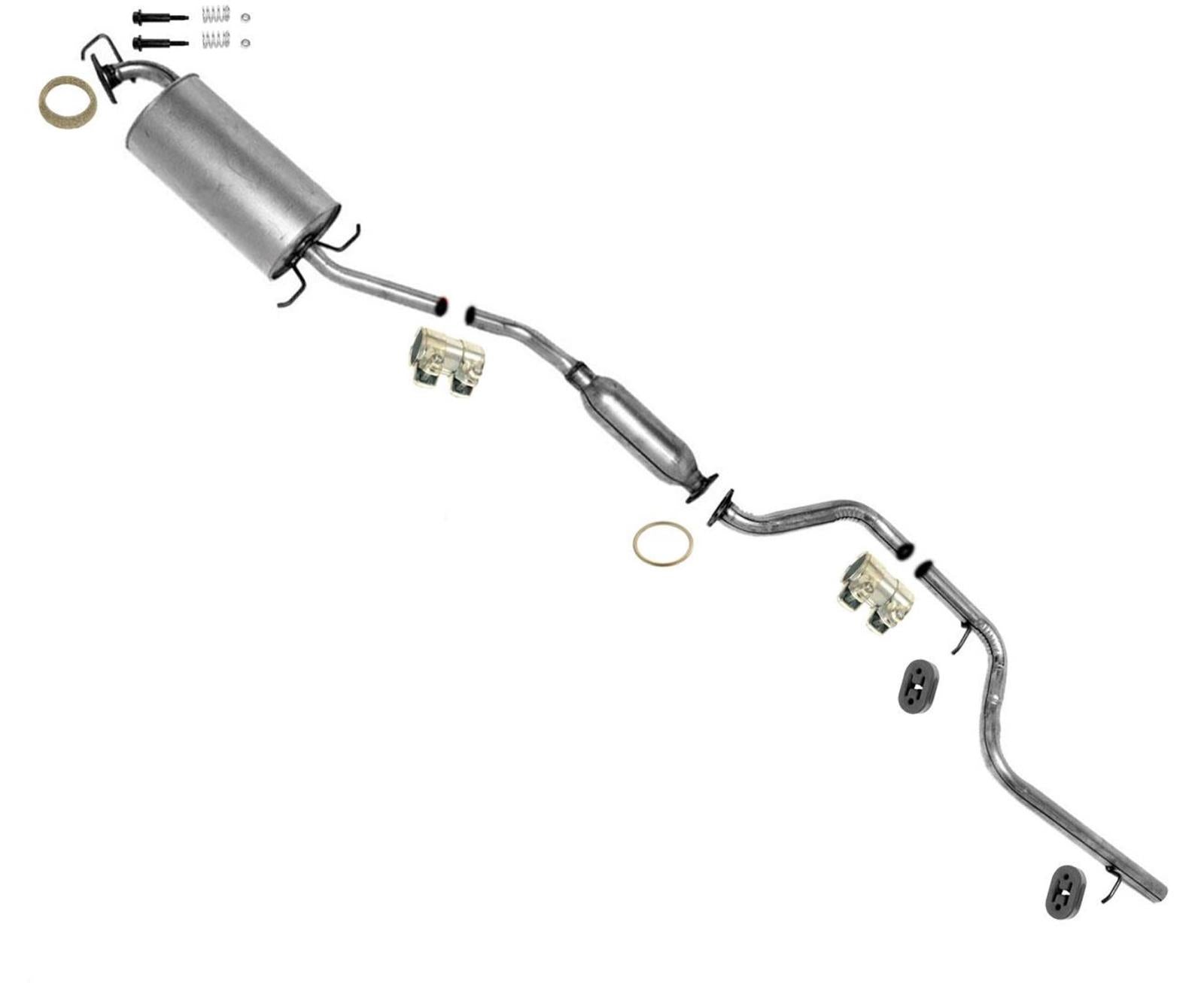 Fits for 1995-1998 Honda Odyssey Middle Resonator & Muffler Exhaust System