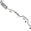 Fits for 1995-1998 Honda Odyssey Middle Resonator & Muffler Exhaust System