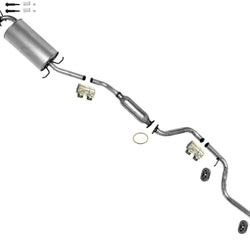 Fits for 1995-1998 Honda Odyssey Middle Resonator & Muffler Exhaust System