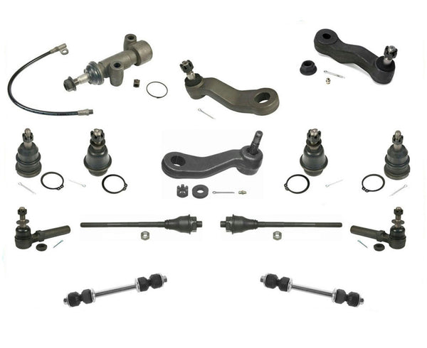 Fits For 01-06 Tahoe Suburban Silverado Idler Pitman Arm Ball Tie Rods Sway 14Pc