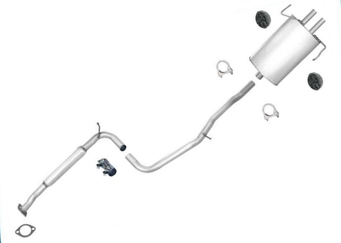 New Dual Tip Muffler Exhaust Pipe System For Nissan Maxima 1989-1994 Made In USA