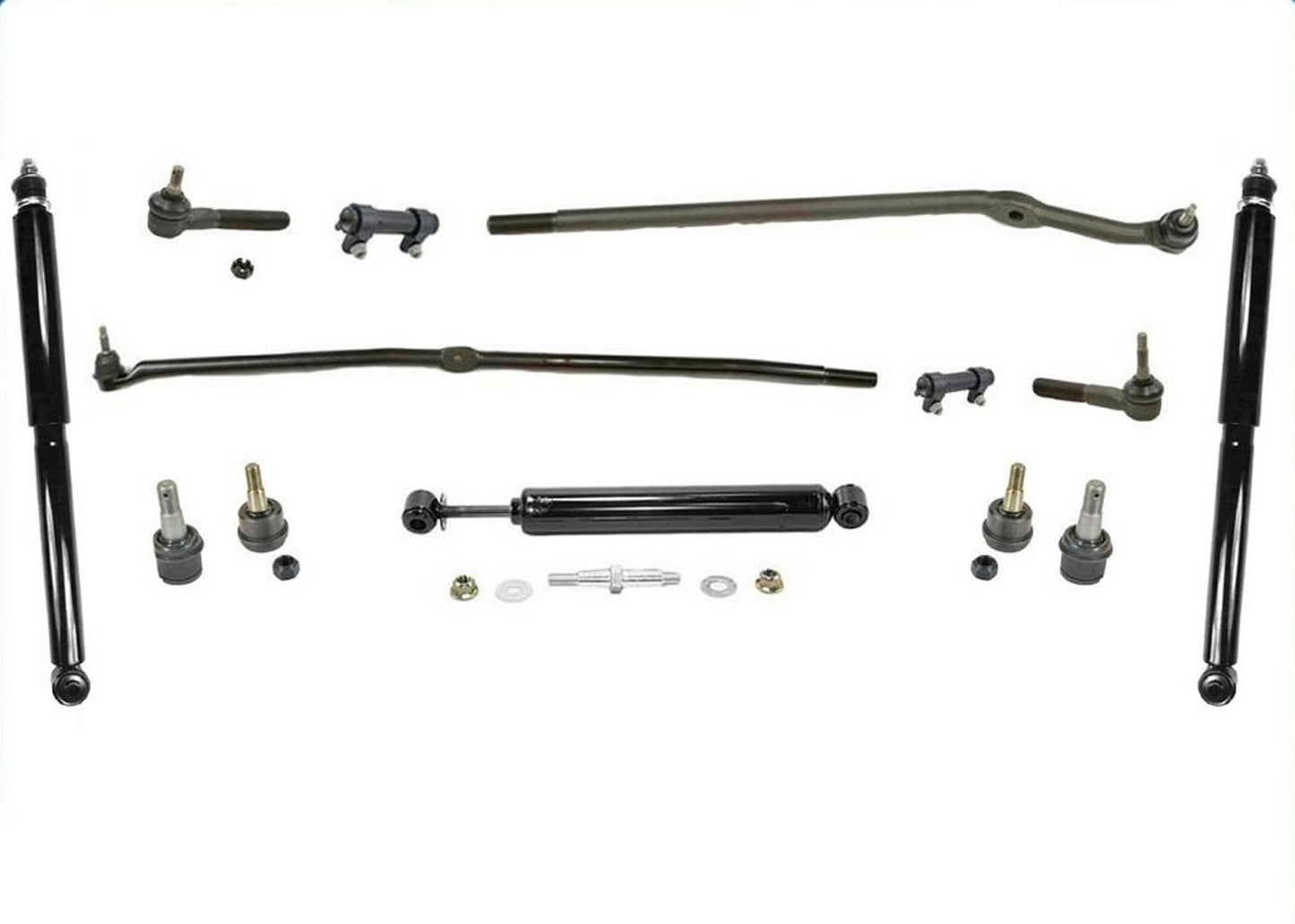 Drag Link Tie Rod Steering Shocks Ball Joints 4WD For Dodge Ram 2500 03-07